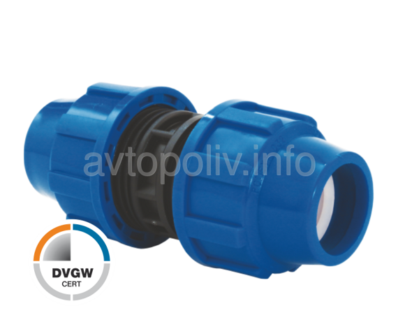 Муфта компрессионная соединительная 25*25 PN16 Poliext